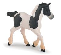 Papo -Dipinta a mano- figurina-Cavalli, puledri e pony-Puledro pezzato nero-51508-Collezione -Adatto a bambini e bambine - A partire dai 3 anni di età