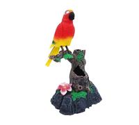 Pappagalli di controllo azionati elettricamente | Simulazione di animali domestici realistici | Giocattoli per uccelli ad induzione attivati dalla voce, giocattoli di, decorazione