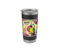 Pappagalli perché i cani non possono rispondere Funny Bird Baby Parrot Bicchiere termico in acciaio inox doppia parete