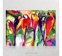 Pappagalli QUADRO MODERNO STAMPA TELA QUADRI MODERNI ARREDAMENTO CASA ANIMALI
