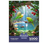 Pappagallino Arteistico Per Adulti Puzzle 1000 Pezzi Animale Jigsaw Gioco Education Decorazione Interna Unica Per Gioco Familiare Regalo Per Amore E Amico Stress Relief 70x50cm/1000pcs