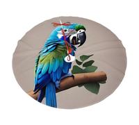 Pappagallo blu che abbraccia 1 stampa gonna albero di Natale, decorazioni natalizie per interni ed esterni, tappetino per albero di Natale