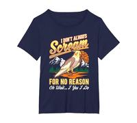 Pappagallo Calopsite Parrocchetto Maglietta, Donna Plus-Size, Navy, 1X