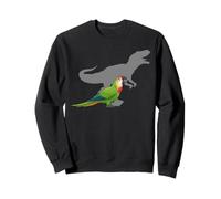 Pappagallo dal Signore Rosso con T Rex Shadow Bird Lovers Felpa