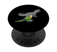Pappagallo dal signore rosso con T rex Shadow Bird Lovers PopSockets PopGrip Adesivo