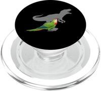 Pappagallo dal signore rosso con T rex Shadow Bird Lovers PopSockets PopGrip per MagSafe