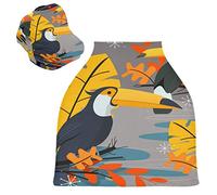 Pappagallo Giallo Art Passeggino Tettoia Copri Seggiolino Copertura Infermieristica Auto per Bambini per L'Allattamento Al Seno Morbido Traspirante Elastica Tettuccio