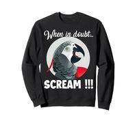 Pappagallo Grigio Africano Meme T, Divertente Pappagallo Felpa