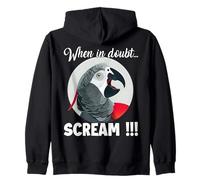 Pappagallo Grigio Africano Meme T, Divertente Pappagallo Felpa con Cappuccio