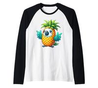 Pappagallo in costume da ananas Maglia con Maniche Raglan