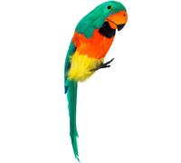 Pappagallo in piume decorazione feste tropicali, pirata, uccello tropicale