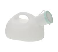 Pappagallo per Urina da 2000ml in Plastica Bianco per Uomo | Casa e Viaggio, Capienza Grande, Pratico, Finitura Curata, per Anziani e Persone Disabili