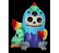 Pappagallo Polly Furrybones Figura - Scheletro Raccoglitore 8cm - Gotico Deko