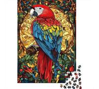 Pappagallo Rosso Puzzle 1000 Pezzi Carta per Adulti Gioco di Puzzle 1000 Pezzi Giungla Colorata Relax Casa Regalo 38x26cm/1000pcs