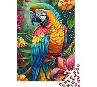 Pappagallo tropicale Puzzle 1000 Pezzi Carta per Adulti Gioco di Puzzle 1000 Pezzi Giungla colorata Relax Regalo Famiglia 52x38cm/1000pcs