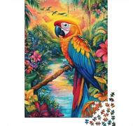 Pappagallo Tropicale Puzzle 1000 Pezzi Carta per Adulti Giungla Colorata Gioco di Puzzle 1000 Pezzi Relax Decorazione Casa Regalo 70x50cm/1000pcs