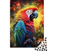 Pappagallo Tropicale Puzzle 1000 Pezzi Carta per Adulti Giungla Colorata Gioco di Puzzle 1000 Pezzi Relax Decorazione Casa Regalo Attenzione 38x26cm/1000pcs