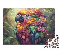 Pappagallo Tropicale Puzzle 1000 Pezzi Carta per Adulti Scena Colorata della Giungla Gioco di Puzzle 1000 Pezzi Relax Decorazione Famiglia 52x38cm/1000pcs