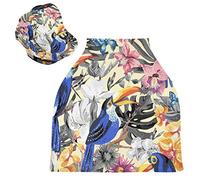 Pappagallo Tucano Estivo Tropicale Passeggino Tettoia Copri Seggiolino Copertura Infermieristica Auto per Bambini per L'Allattamento Al Seno Morbido Traspirante Elastica Tettuccio