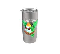 Pappagallo Uccello Mamma - Acquerello Caique Bicchiere termico in acciaio inox doppia parete