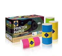 Papp'n'Roll® Carta autoadesiva colorata per stampante PeriPage A6/Paperang P1 P1/Poooli carta per mini stampante 57 x 30 mm (colorata)