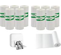 Papp'N'Roll Rotoli di carta per stampante termica, 57 x 30 mm, 10 rotoli, autoadesivi, senza BPA, compatibili con peripage A6, GuKKK