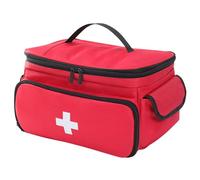 PAppositus Borsa di pronto soccorso vuota:borsa per medicinali per la casa,per campeggio, escursionismo (rosso, 28×19×16 cm)