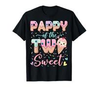 Pappy of The Two Sweet Ice Cream Lover 2 ° Compleanno Ragazza Maglietta