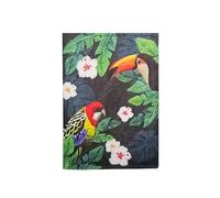 Paprcuts Custodia per passaporto RFID super sottile con 2 scomparti per carte di credito e spazio per passaporto d'imbarco, 100% vegano, impermeabile e antistrappo, unisex, Tucano & Parrot, 14 x 10 x