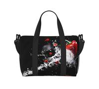 Paprika Water Splashs, borsa da viaggio con stampa di grandi dimensioni, borsa a tracolla per weekend e viaggi d'affari, leggera