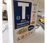 PAPRINT Insegna da Esterno Personalizzabile 52x72 cm con Illuminazione LED e Lastre in Plexiglass