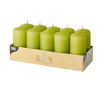 Papstar 10585 Rotondo Verde 10pezzo(i) Candela di Cera