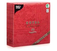 PAPSTAR Tovaglioli, Cotone, Colore: Rosso, 40 x 40 cm, 50 unità