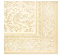 Papstar 11681 50 Serviettes ROYAL Collection 1/4 Fold 40 x 40 cm, Ornaments, Cha