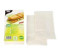 Papstar 14310 Papstar - Sacchetti per il pranzo, 21 x 10 x 3 cm, confezione da 100, colore: Bianco