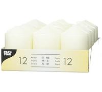 Papstar 15360, Candele, Bianco, Confezione da 12 Pezzi