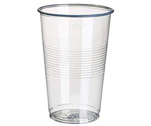 Papstar 16130, PP-Tazza da 0,3 L ø7,8 x 11,3 cm, Confezione da 100, Colore: Trasparente