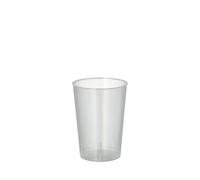 Papstar 16134 - Confezione da 1.400 Bicchieri in Polipropilene Resistente, capacità 0,1 Litri, Diametro 5,2-7,4 cm, 35 Confezioni da 40 Pezzi l'una