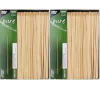 PAPSTAR 16658 1000 spiedini, bambù, 3 mm di Diametro, 20 cm (Confezione da 2)
