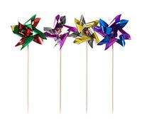 Papstar 16688 Partito Raccoglie Mulino a Vento, 17,5 cm, 100 Pezzi, Colori Assortiti
