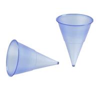 Papstar 19618 - Coppe Appuntite Blue Cone PP, Bicchieri di Plastica, 115 ml, ø 7,03 x 9,5 cm, 1000 Pezzi, Colore: Blu