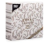 PAPSTAR Tovaglioli, Fazzoletto, Marrone, 7.8 x 20 x 20 cm, 50 unità