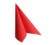 PAPSTAR Tovaglioli, Fazzoletto, Colore: Rosso, 7.8 x 20 x 20 cm, 50 unità