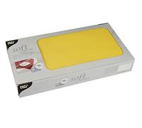 PAPSTAR 82327-20 tovaglie in tessuto non tessuto soft selection, 80 x 80 cm, colore: Giallo