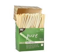 Papstar 88482 Pure Cannucce 15 cm di lunghezza, 4 mm di diametro, 250 pezzi