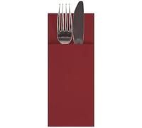 PAPSTAR Airlaid 86763 480 - Sacchetti per posate, 1/8, 40 cm x 33 cm, colore: Bordeaux