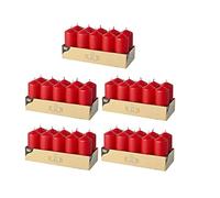 PAPSTAR Candele a colonna rosse, 50 pezzi