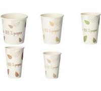 Papstar Cardboard Bere Cup "Pure" Zero, 0,4 L, beige/marrone fatto di cartone, senza rivestimento, biodegradabile, max. - 1 pez NEW