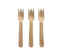 Papstar Forchette Per Torta E Snack In Legno