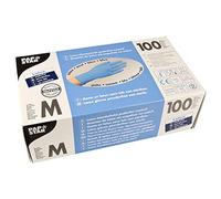 Papstar GANTS EN Latex, Taille M, Sans Poudre, Bleu